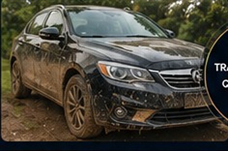 Exterior do automóvel antes da lavagem