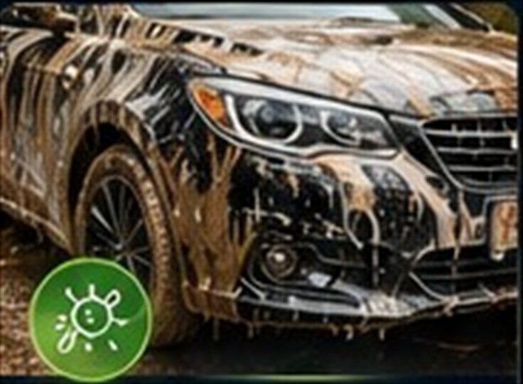 Lavagem externa de automóvel