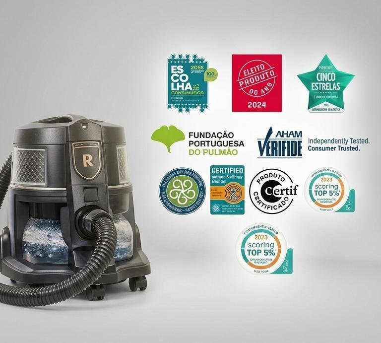 Máquina profissional Rainbow com selos e referências de certificação